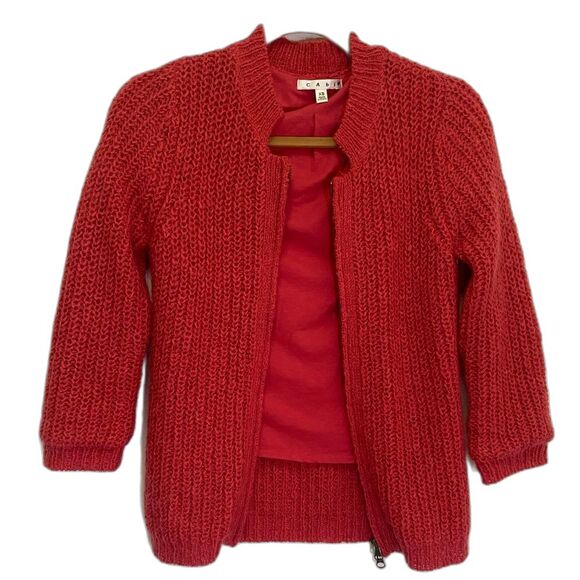 CABI #620 - Mohair Blend Chunky Full Zip Cardigan Sweater - Women's size XS - Picture 6 of 6